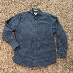 L.L. Bean Blue Casual Button Down Shirt
